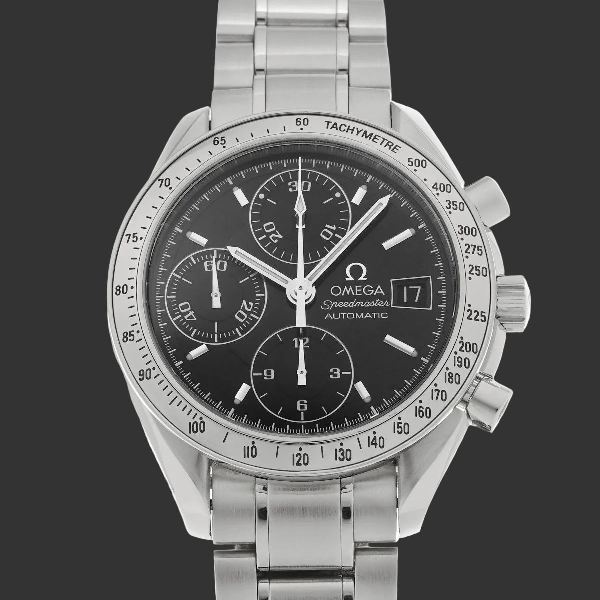 Omega Speedmaster Date 3513.50  Noir  Acier inoxydable