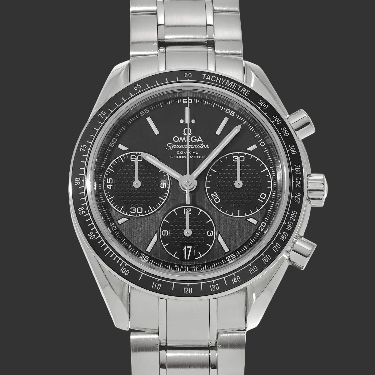 Omega Speedmaster Racing Co-Axial 326.30.40.50.01.001 2014 Schwarzer Edelstahl