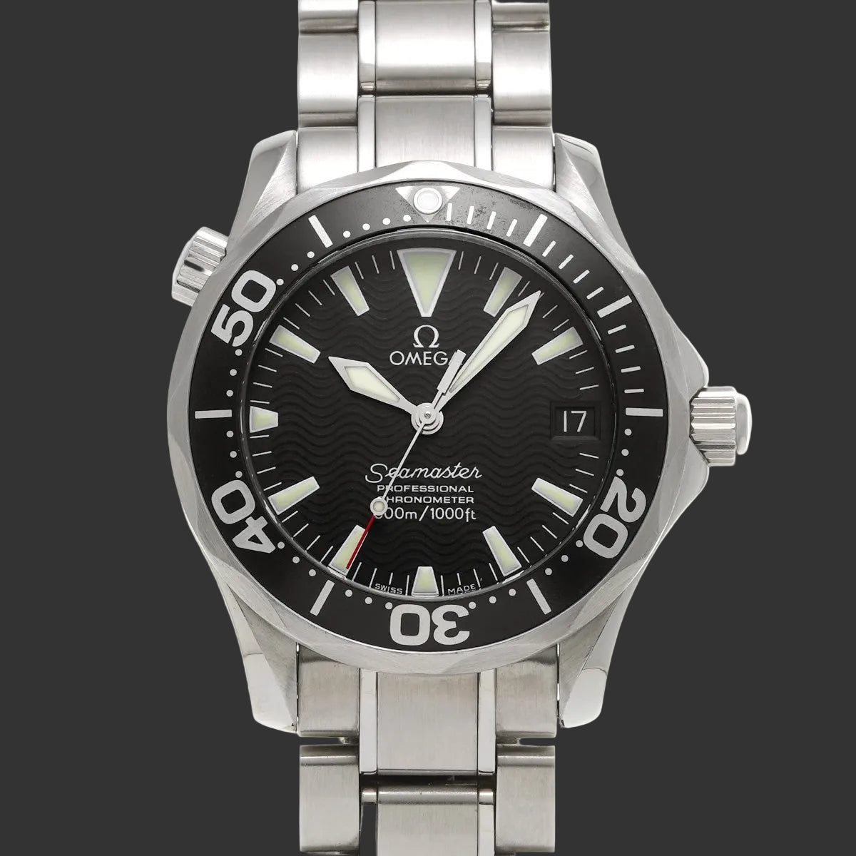 OMEGA Seamaster Professional 300 2252.50 Schwarzer Edelstahl