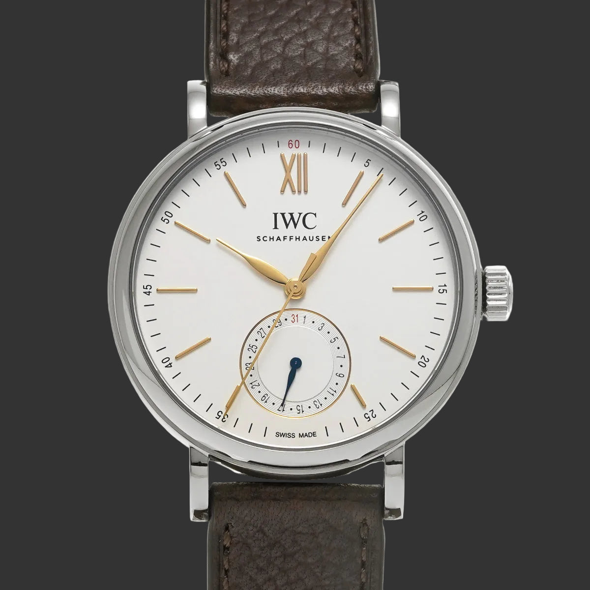 IWC Portofino Pointer Date IW359201 2025 Plaqué argent  Acier inoxydable