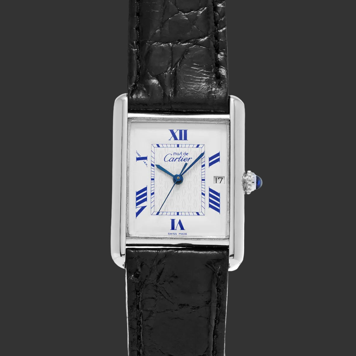 Cartier Must Tank LM W1014154  Blanc Argent
