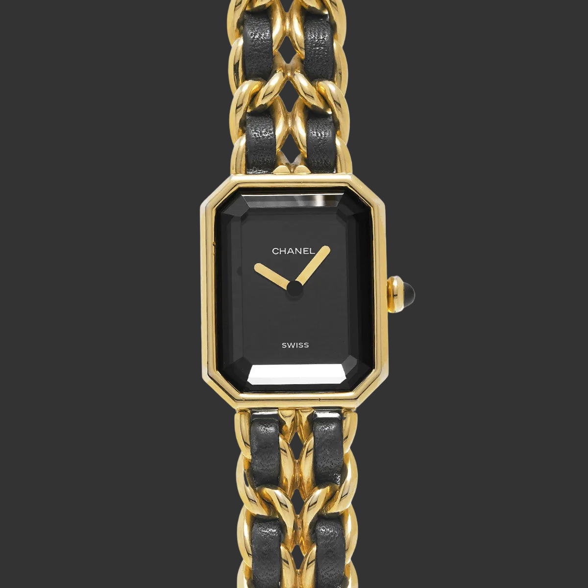 Chanel Première S H0001 Black Yellow Gold Plated