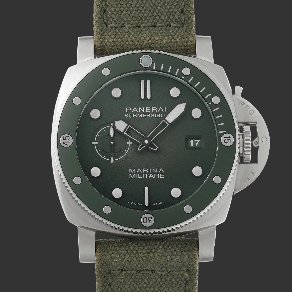 Panerai Submersible Marina Militare PAM01697 2025 Matte Green Carbotec