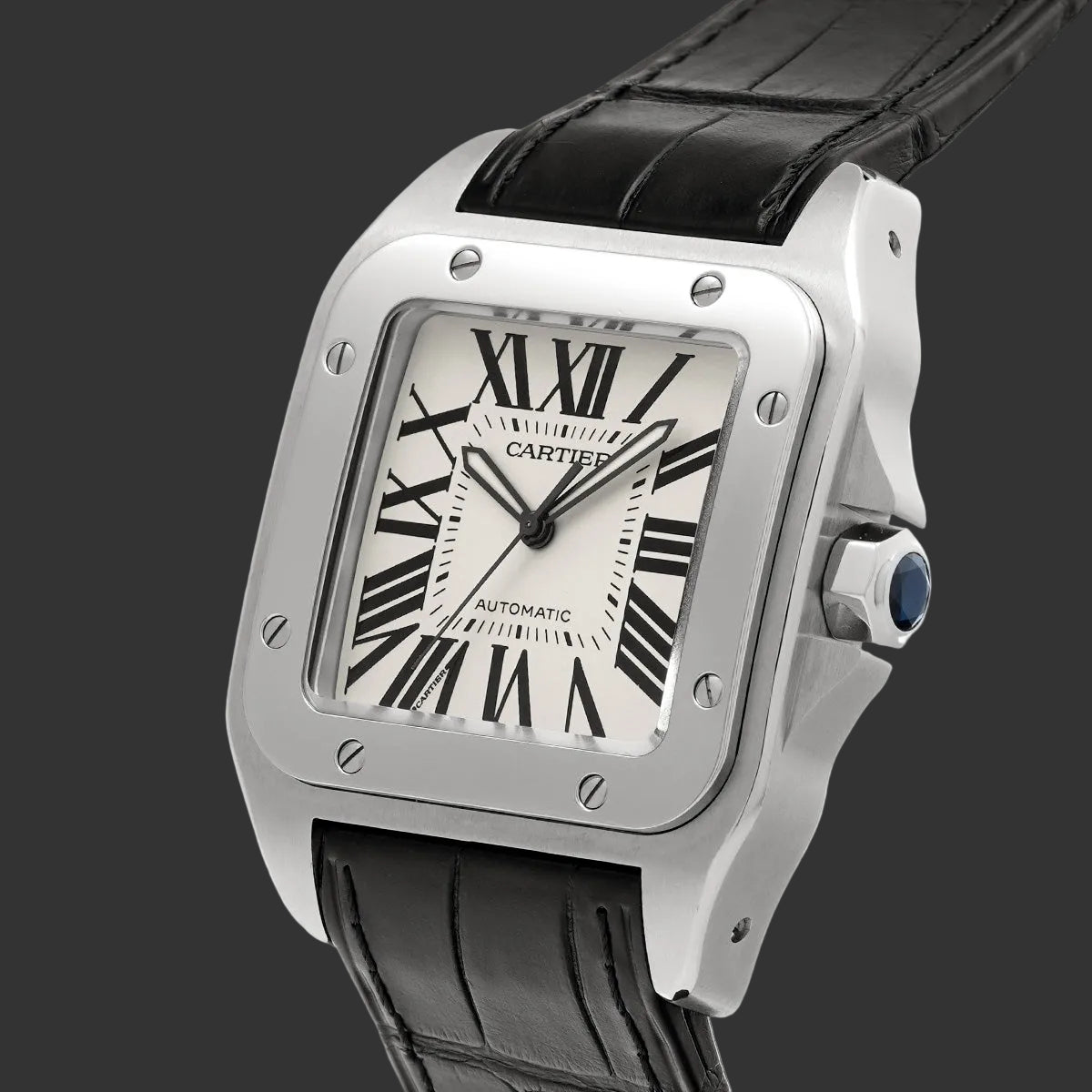 Cartier Santos 100 LM W20076X8 2004 Argent  Acier inoxydable