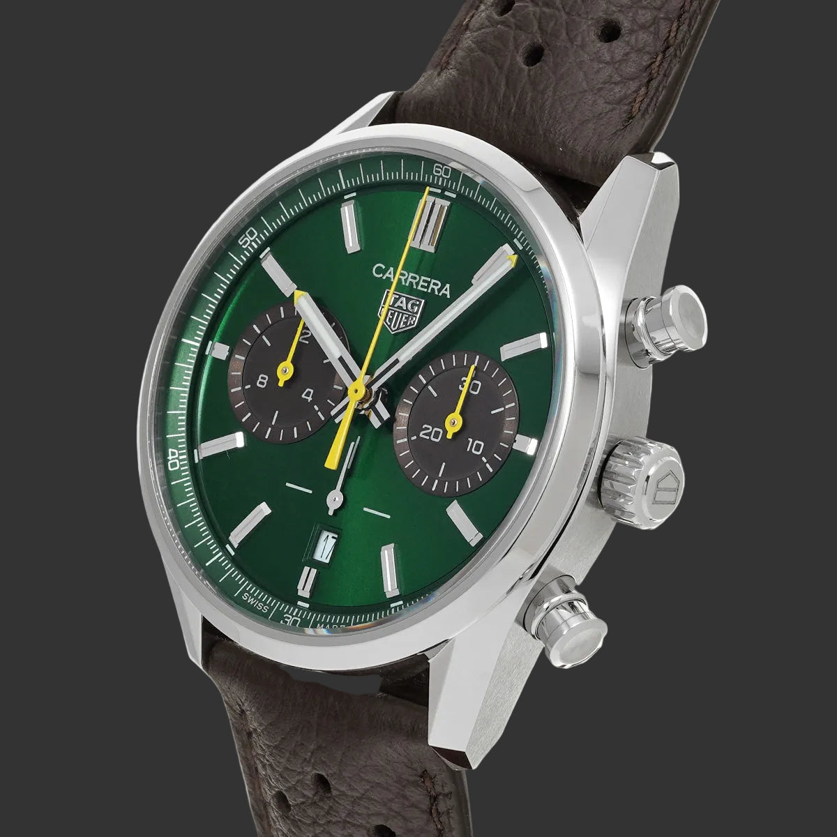 TAG Heuer Carrera Chronomètre CBN201K.FC6569  Vert Gris Acier inoxydable