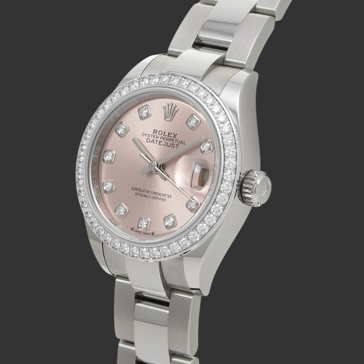 Rolex Lady Datejust 28 279384RBR 2026 Rose Diamant Acier inoxydable