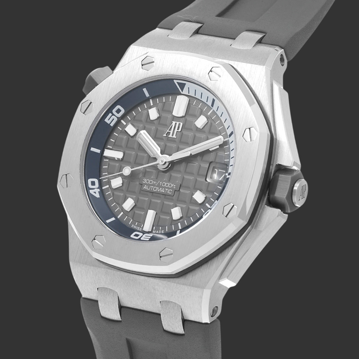 Audemars Piguet Royal Oak Offshore Diver 15720ST.OO.A009CA.01  Gris  Acier inoxydable
