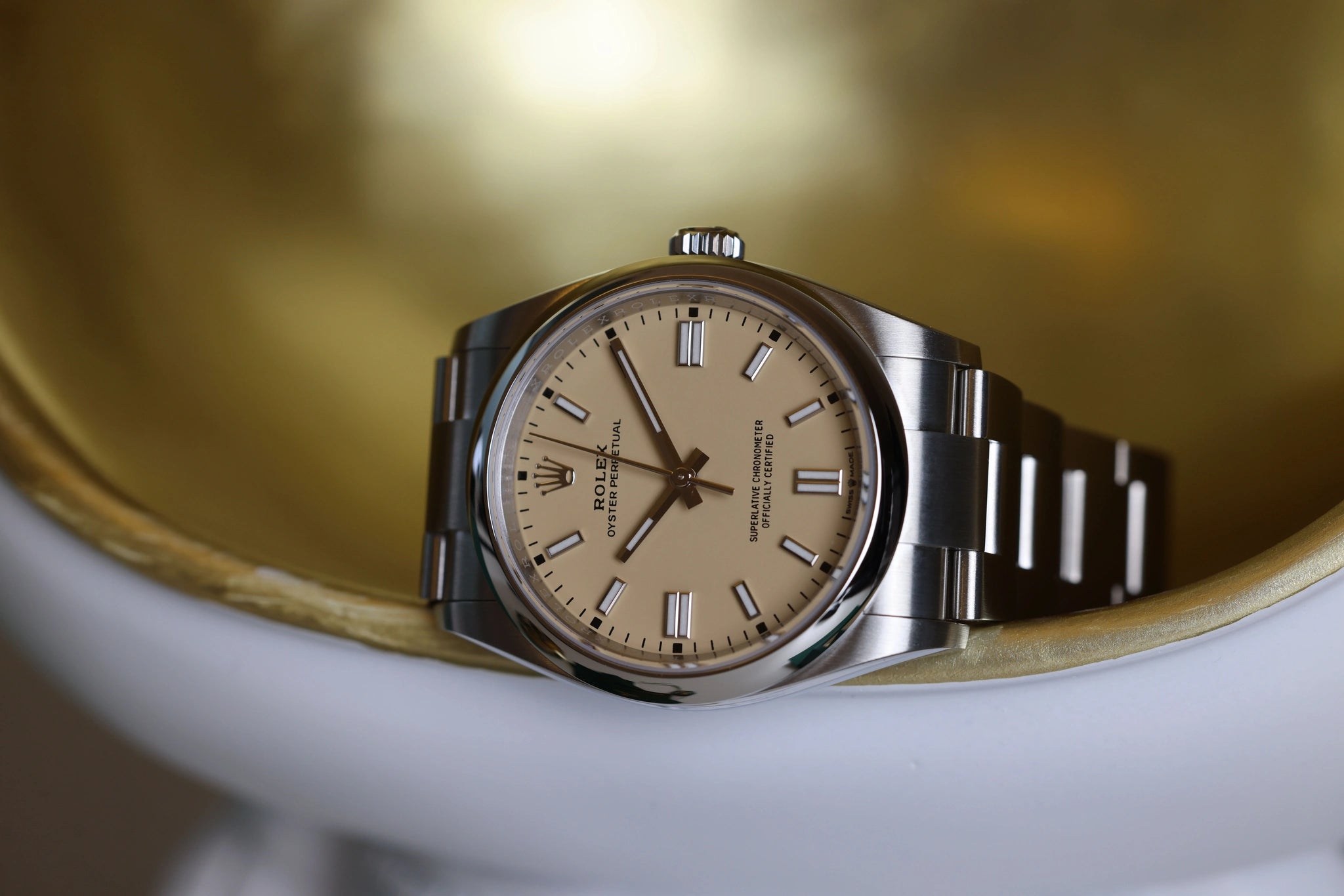 Rolex Oyster Perpetual 36 126000 Full set 2026 Beige