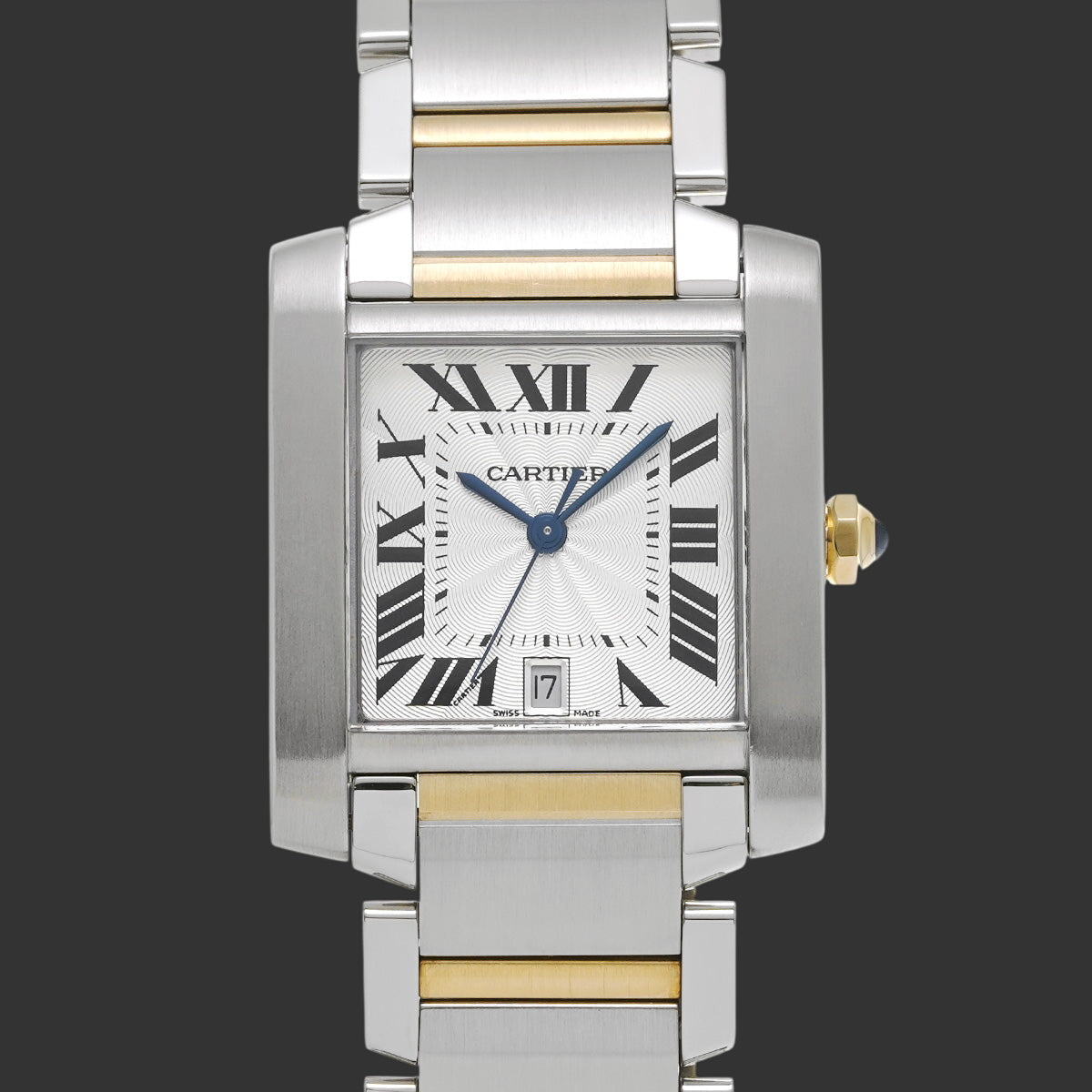 Cartier Tank Française LM W51005Q4 2012 Argent Acier inoxydable