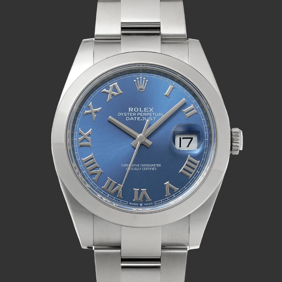 Rolex Datejust 41 126300 2025 Bleu Azzuro  Acier inoxydable
