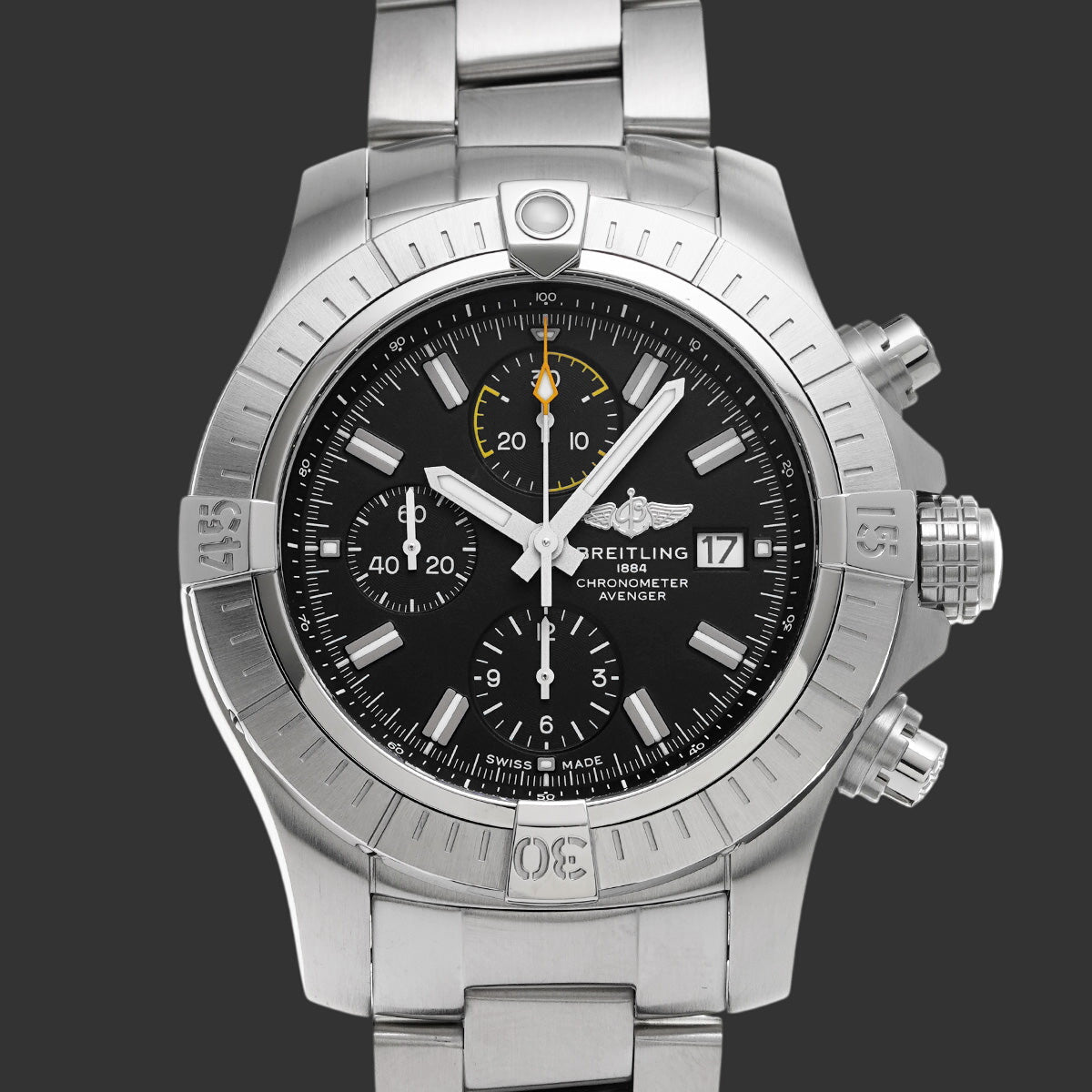 Breitling Avenger Chronomètre 45 A13317101B1A1  Noir Acier inoxydable