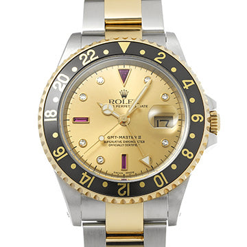Rolex GMTMaster II 16713RG  Noir Diamant/Rubis Acier inoxydable