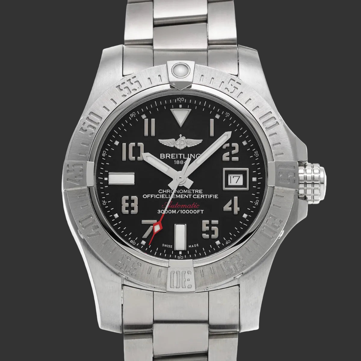 Breitling Avenger II Seawolf A17331101B2A1 2019 Noir  Acier inoxydable