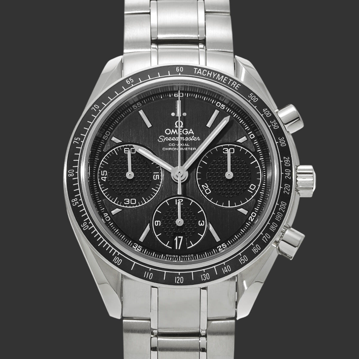 Omega Speedmaster Racing Coaxial 326.30.40.50.01.001  Noir  Acier inoxydable