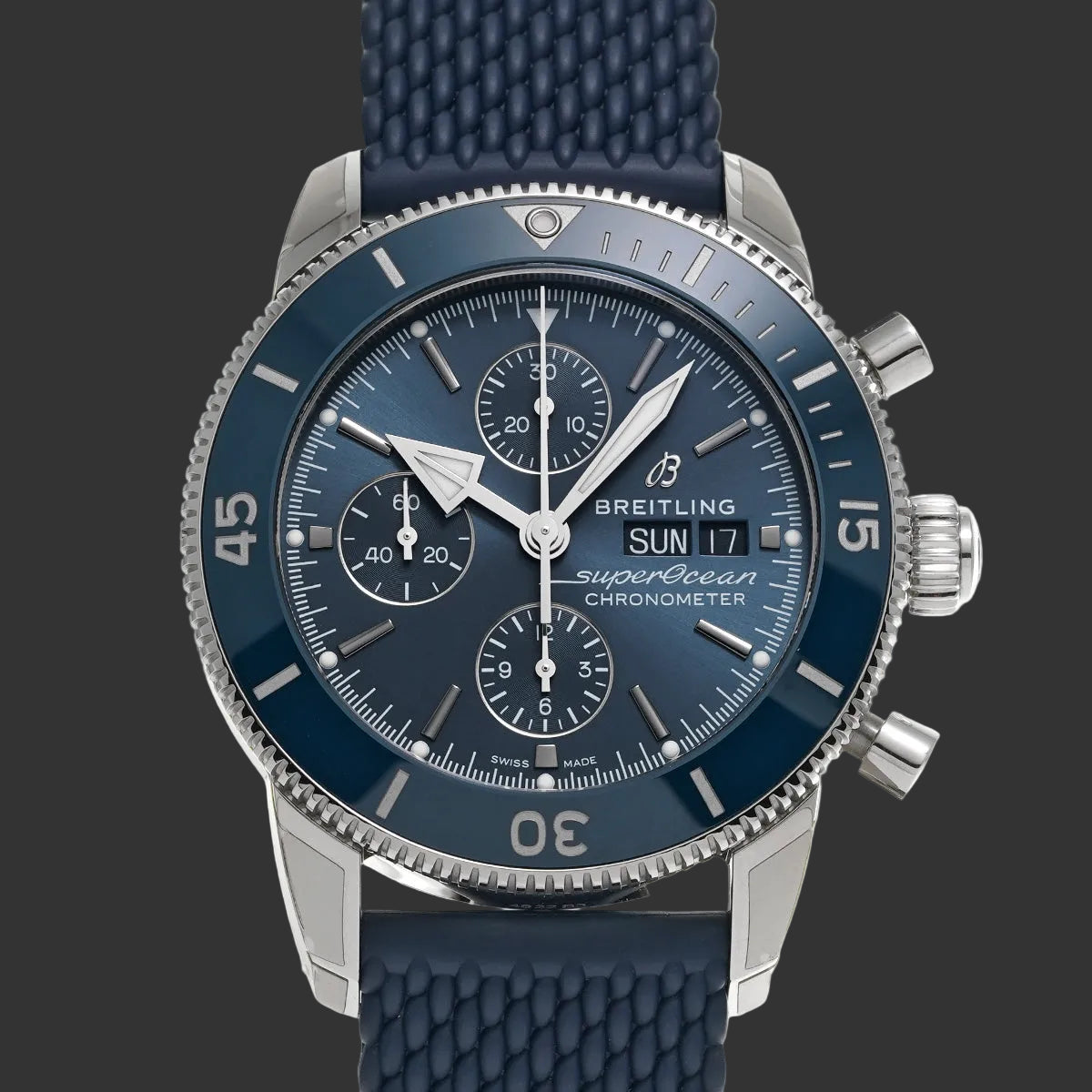 Breitling Super Ocean Heritage Chronomètre 44 A13313161C1A1  Bleu  Acier inoxydable