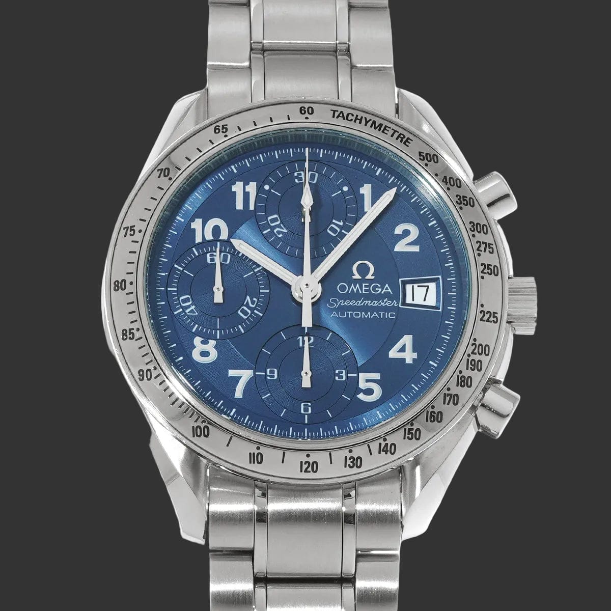 Omega Speedmaster Date Édition limitée Japon 3513.82  Bleu  Acier inoxydable