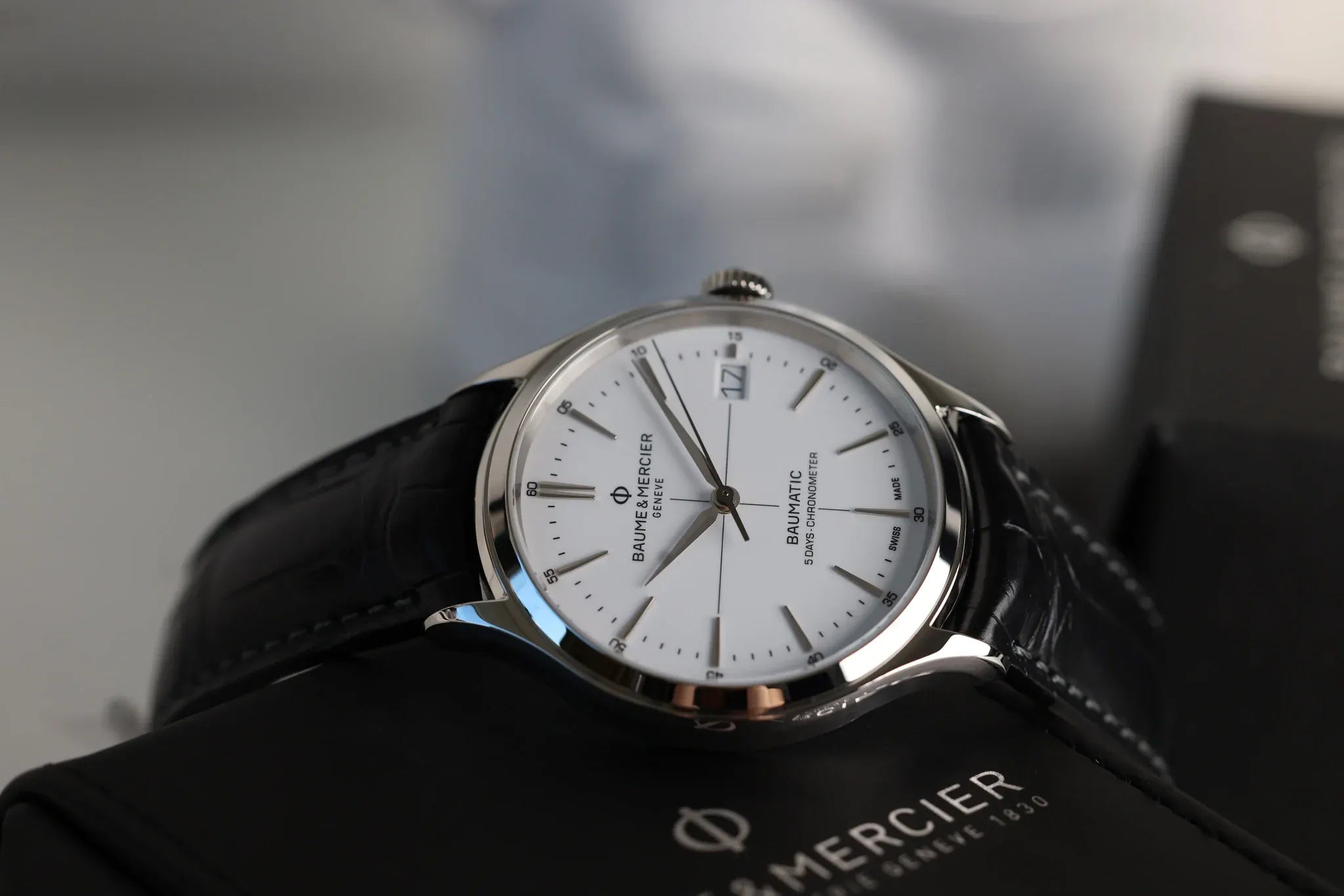 Baume & Mercier Clifton Baumatic MOA10436 Stahl Neu 2020