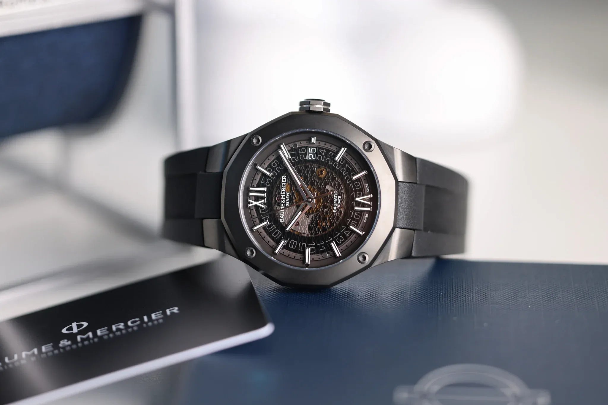 Baume & Mercier Riviera M0A10617 Stahl ADLC Neu 2025