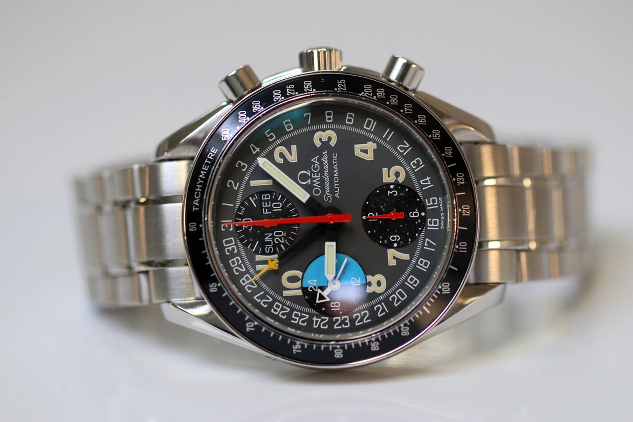 Omega Speedmaster Mark 40 AM/PM 3520.53 1998 Gris Noir Acier inoxydable