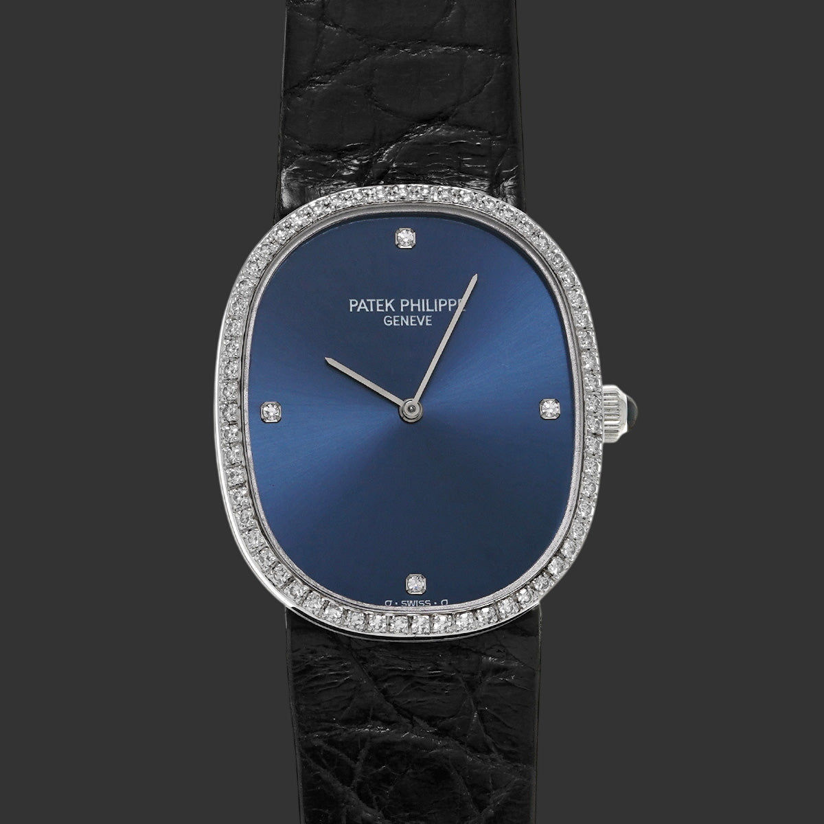 Patek Philippe Golden Ellipse 3849G-001  Bleu  Or blanc