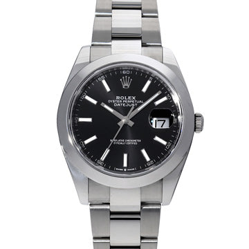 Rolex Datejust 41 126300 2020 Noir Acier inoxydable