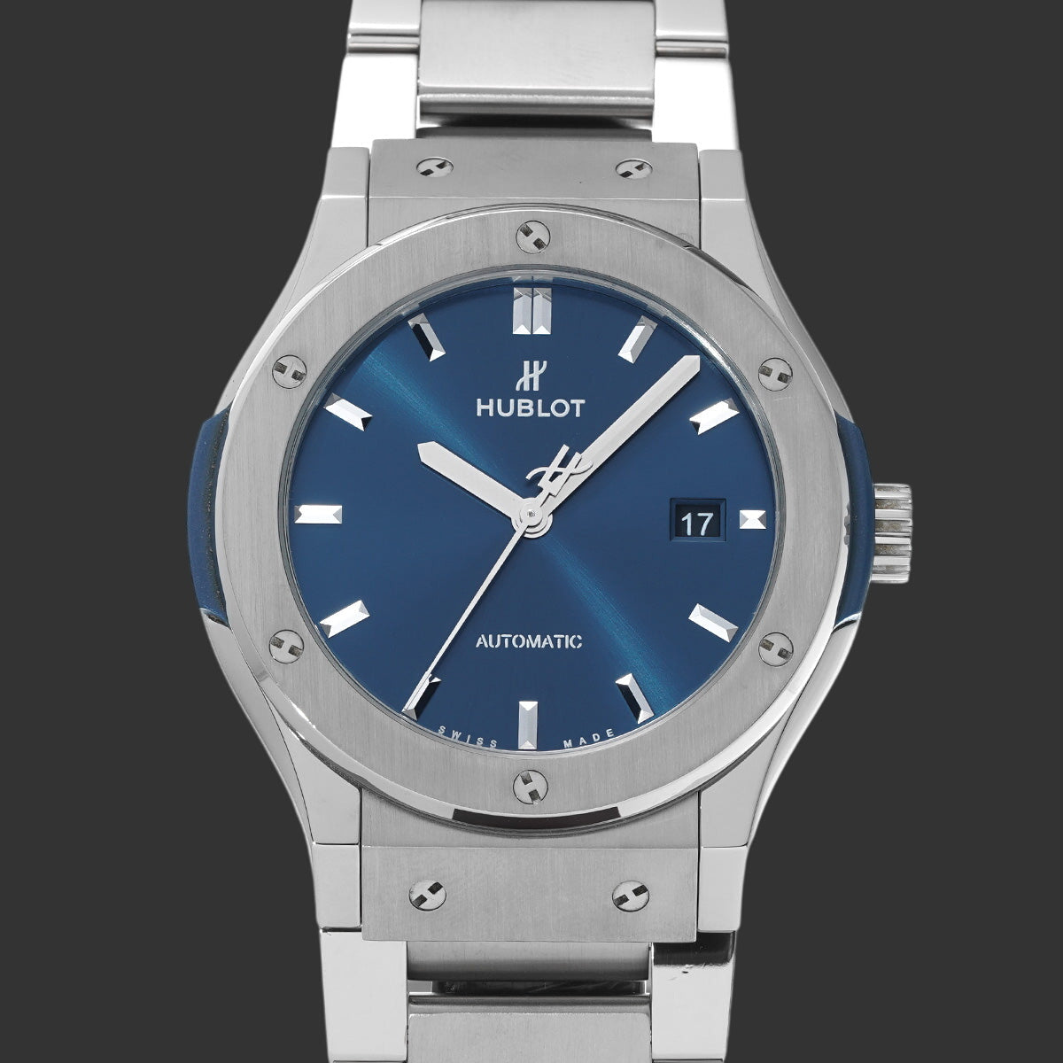 Hublot Classic Fusion Titanium Blue 542.NX.7170.LR  Bleu Titane