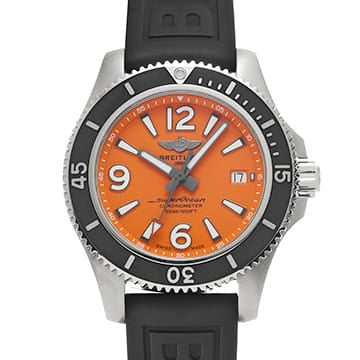 Breitling Superocean Automatic 42 A17366D71O1S2 Orange Edelstahl