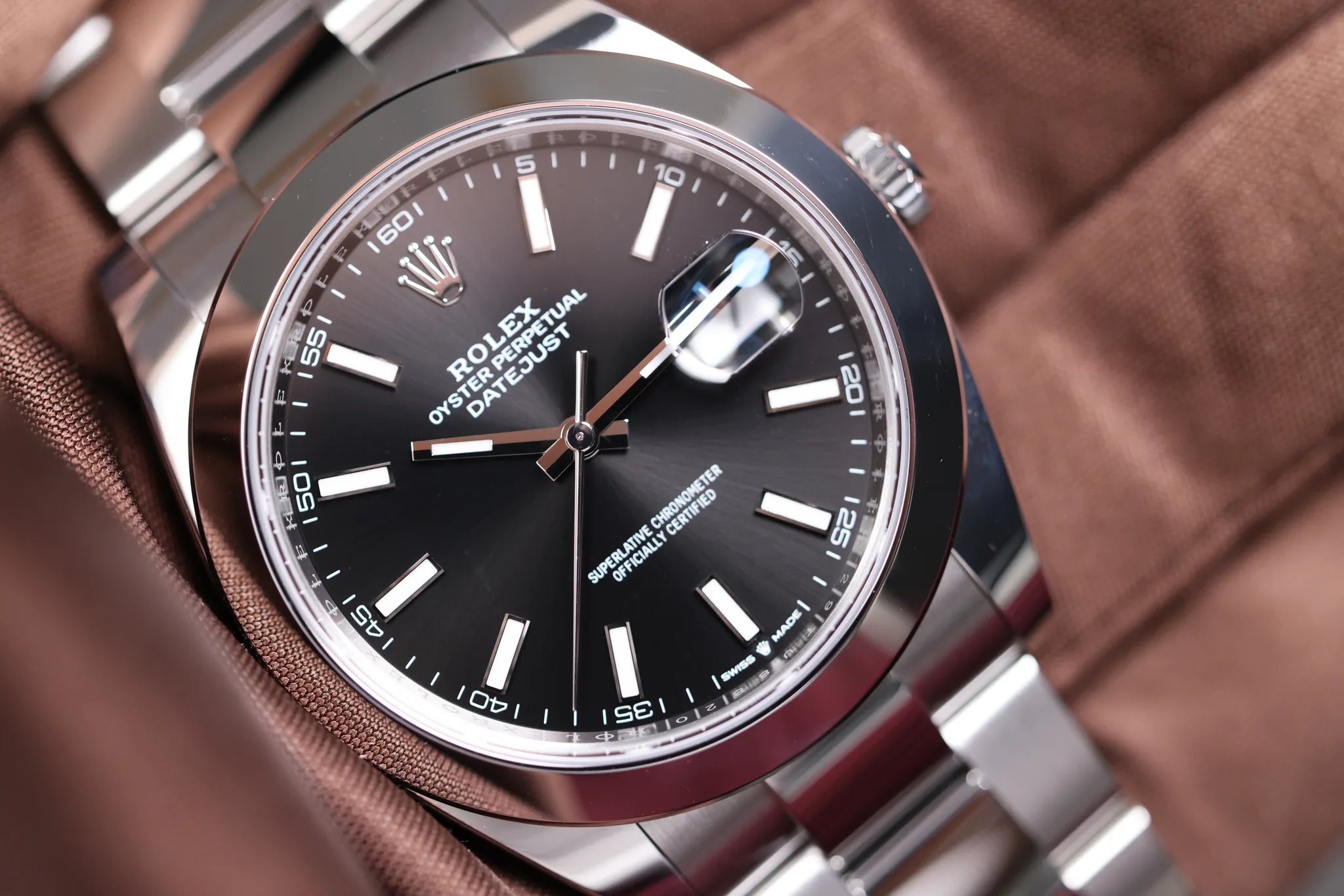 Rolex Datejust 41 126300 2020 Noir Acier inoxydable