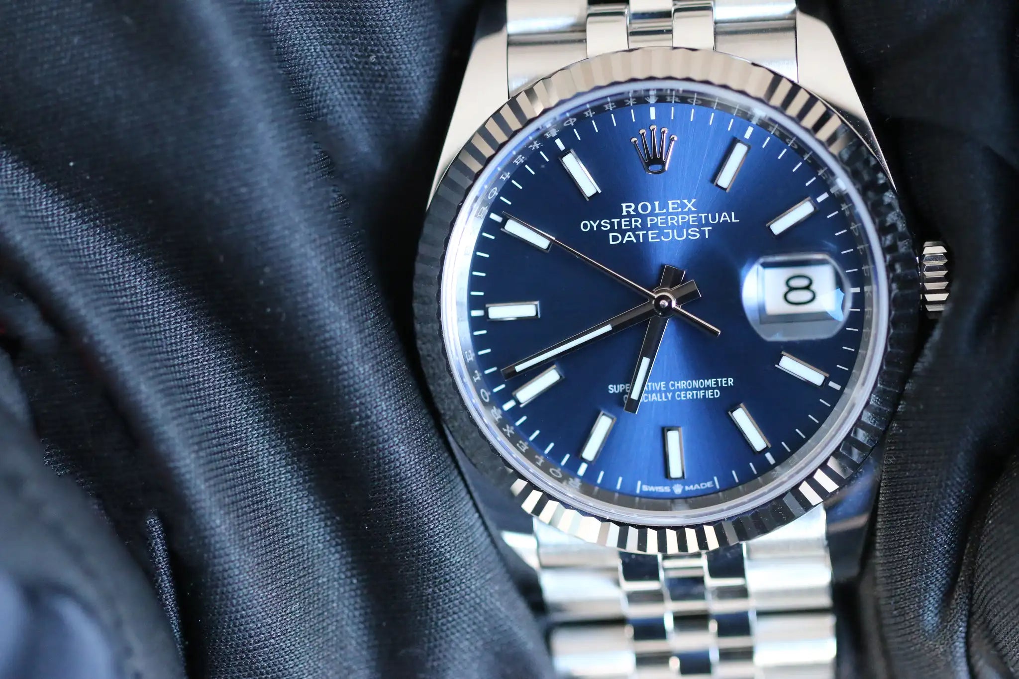 Rolex Datejust 36 126234 2020 Bleu Acier inoxydable