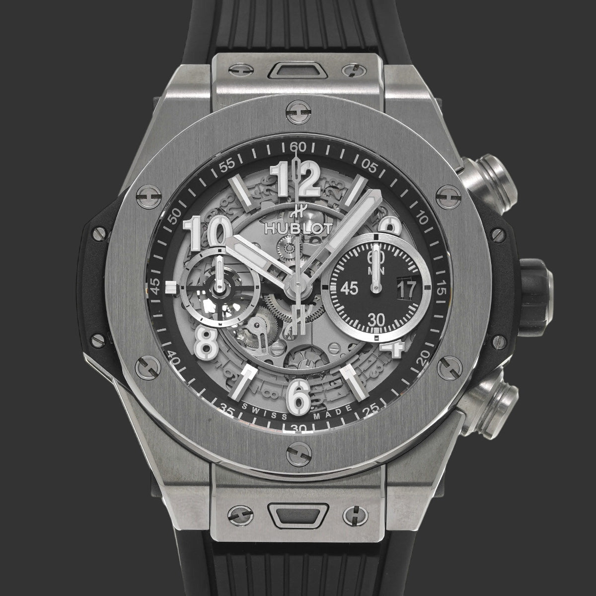 Hublot Big Bang Unico Titanium 421.NX.1170.RX  Squelette noir mat Titane