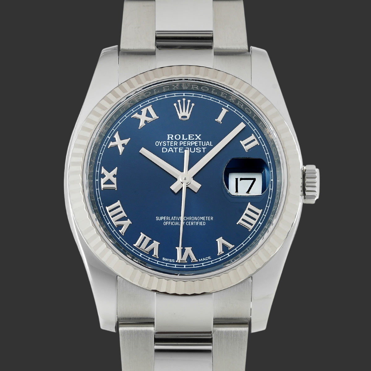 Rolex Datejust 116234 2019 Bleu  Acier inoxydable