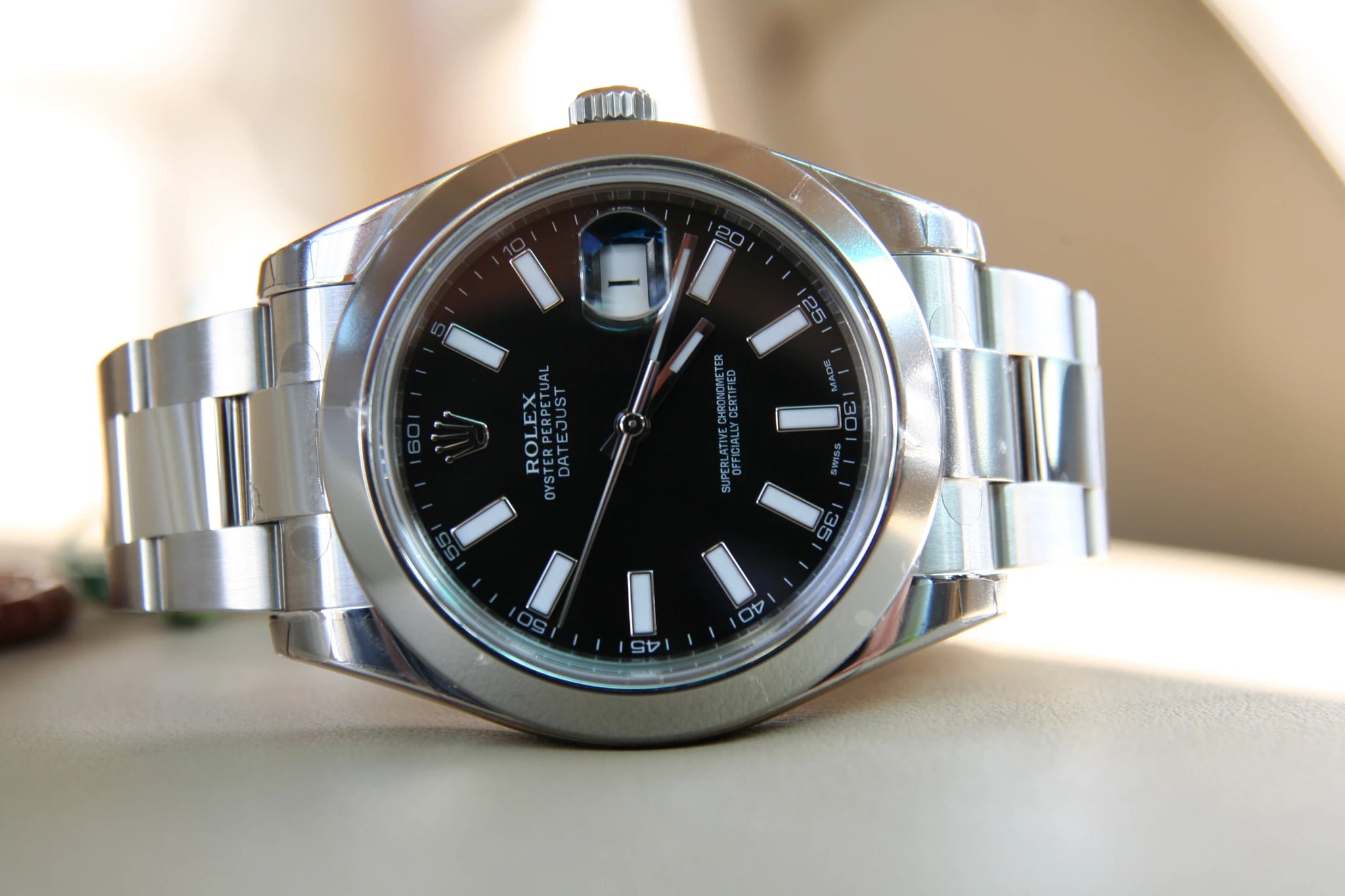 Rolex DateJust II 116300 2017 Noir Acier inoxydable