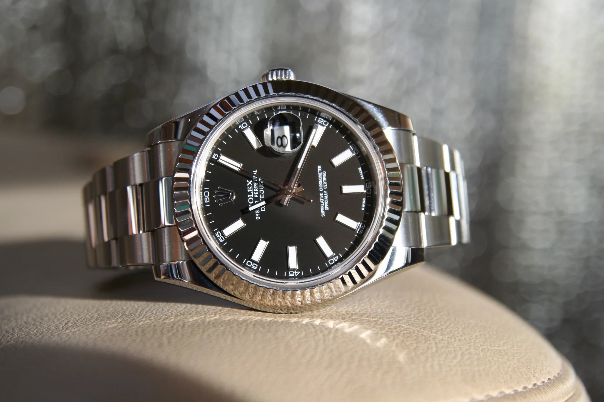 Rolex Datejust II 116334 2014 Noir Acier inoxydable