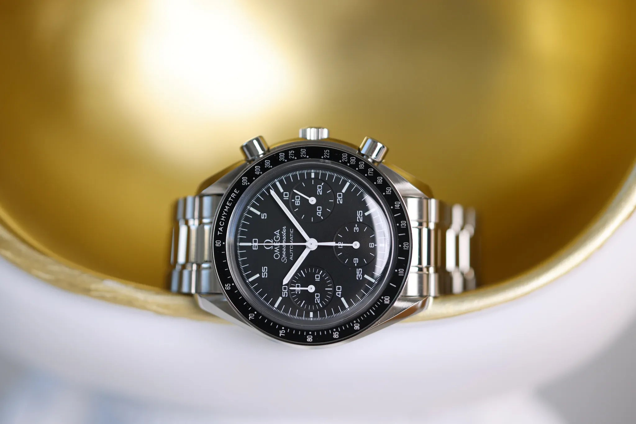 Omega Speedmaster Automatik 3510.50 Schwarz Edelstahl