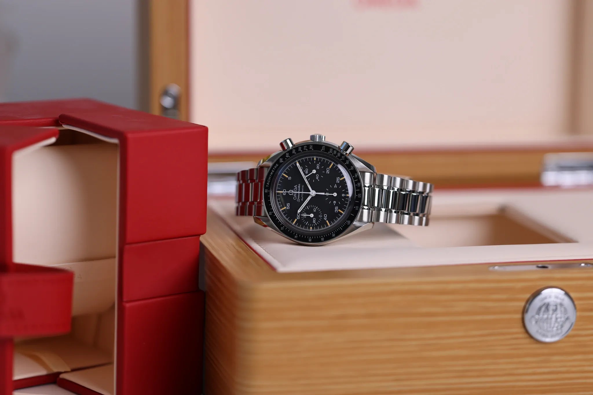 Omega Speedmaster Reduced Automatik 3510.50 Schwarz Edelstahl