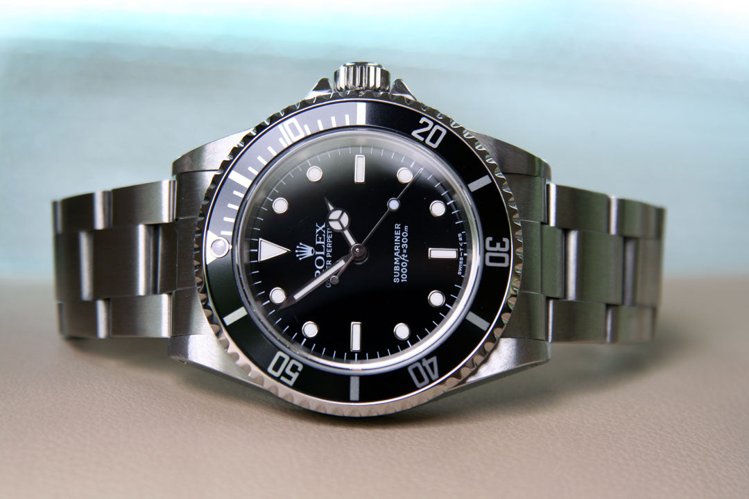Rolex Submariner 14060 1997 Noir Acier inoxydable