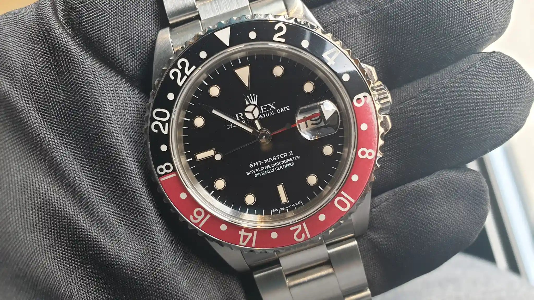 Rolex GMT-Master II 16710 1991 Noir  Acier inoxydable