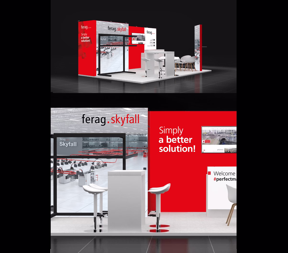 Messestand von Simone Wipf von Studio S für ferag