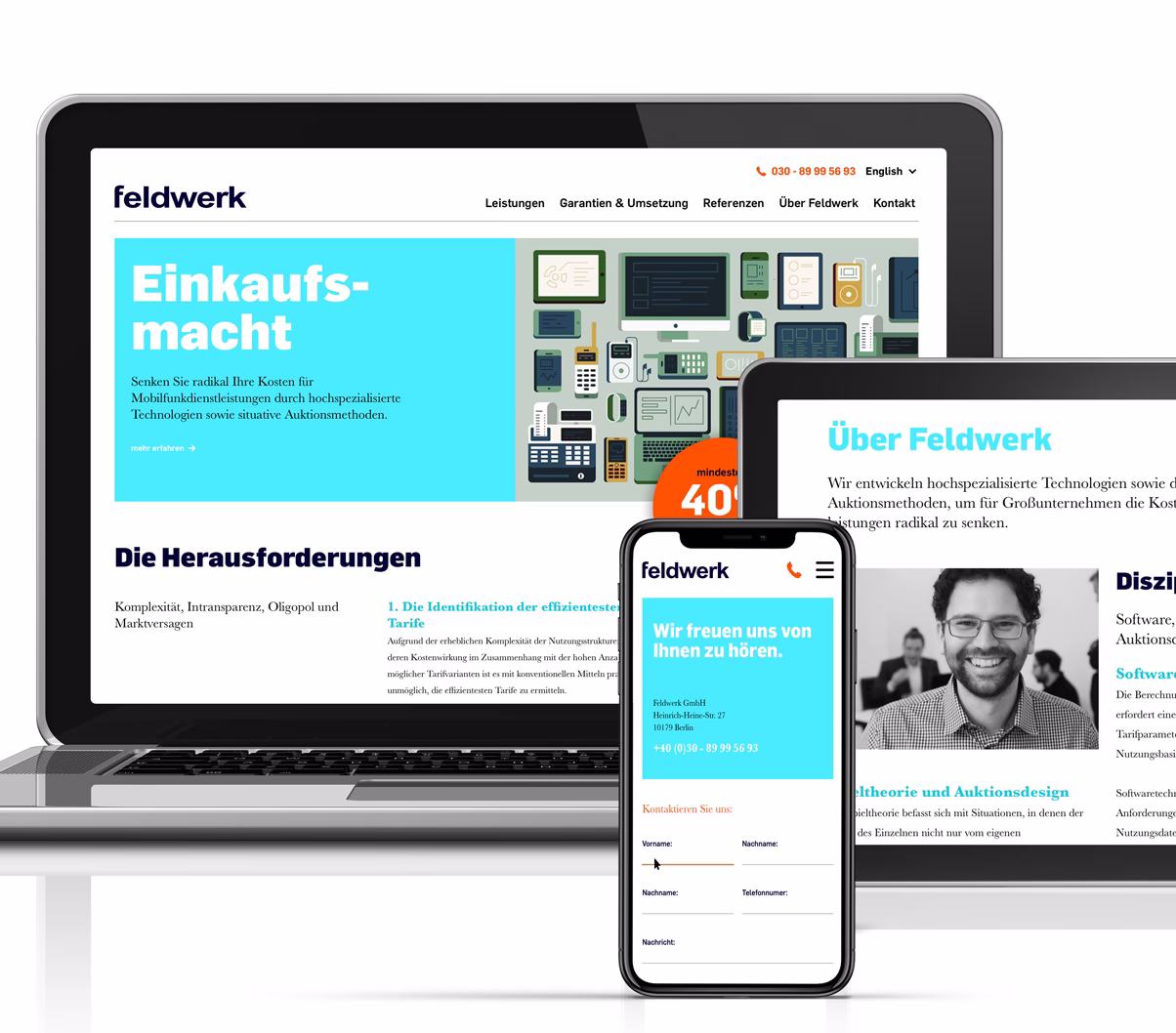 Feldwerk Webseitendesign von Simone Wipf von Studio S