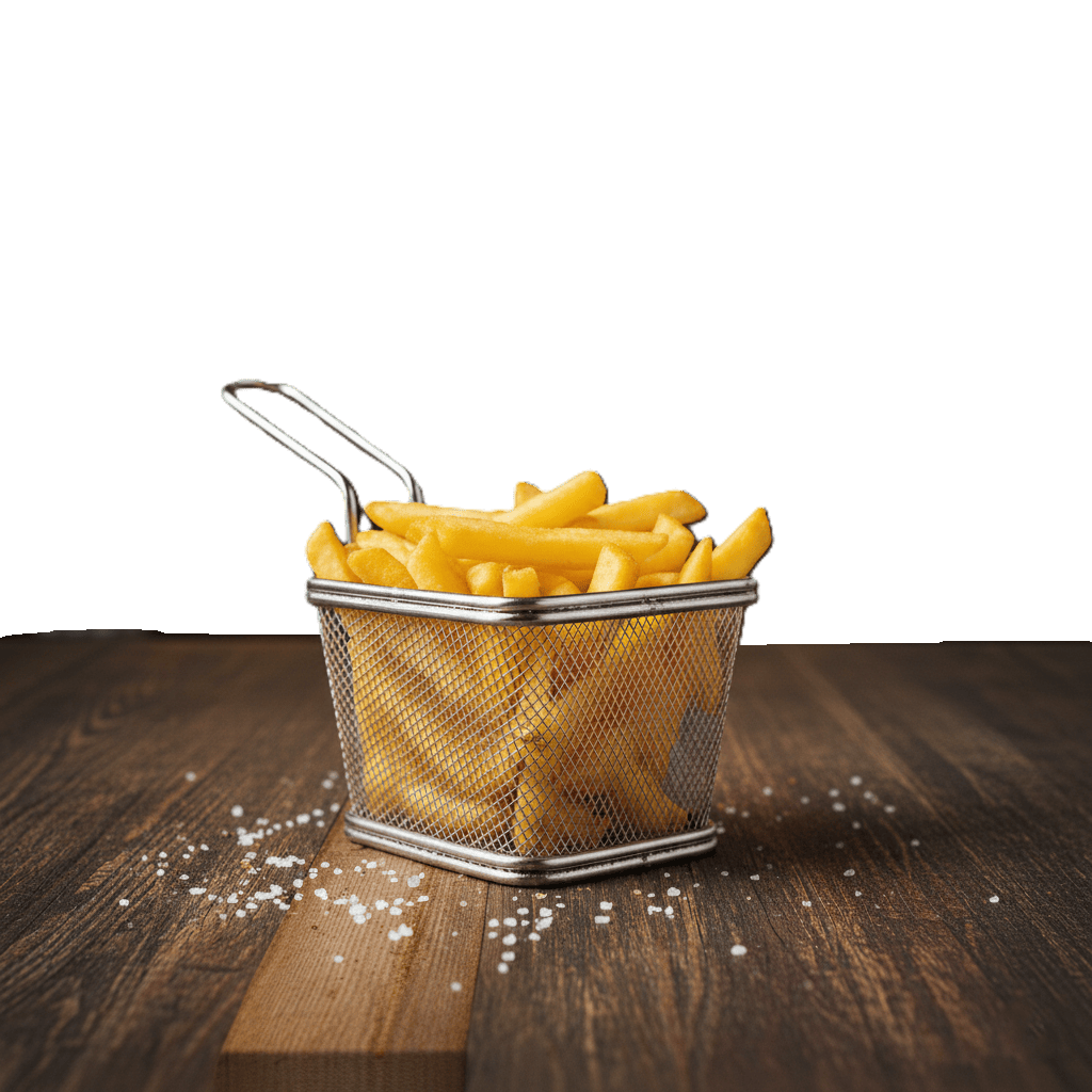 Porción individual de patatas fritas.