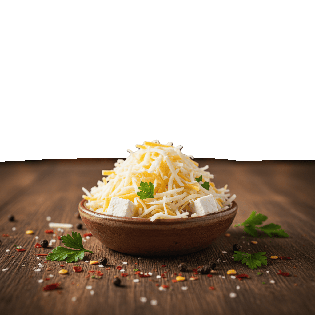 Capa doble de queso derretido.