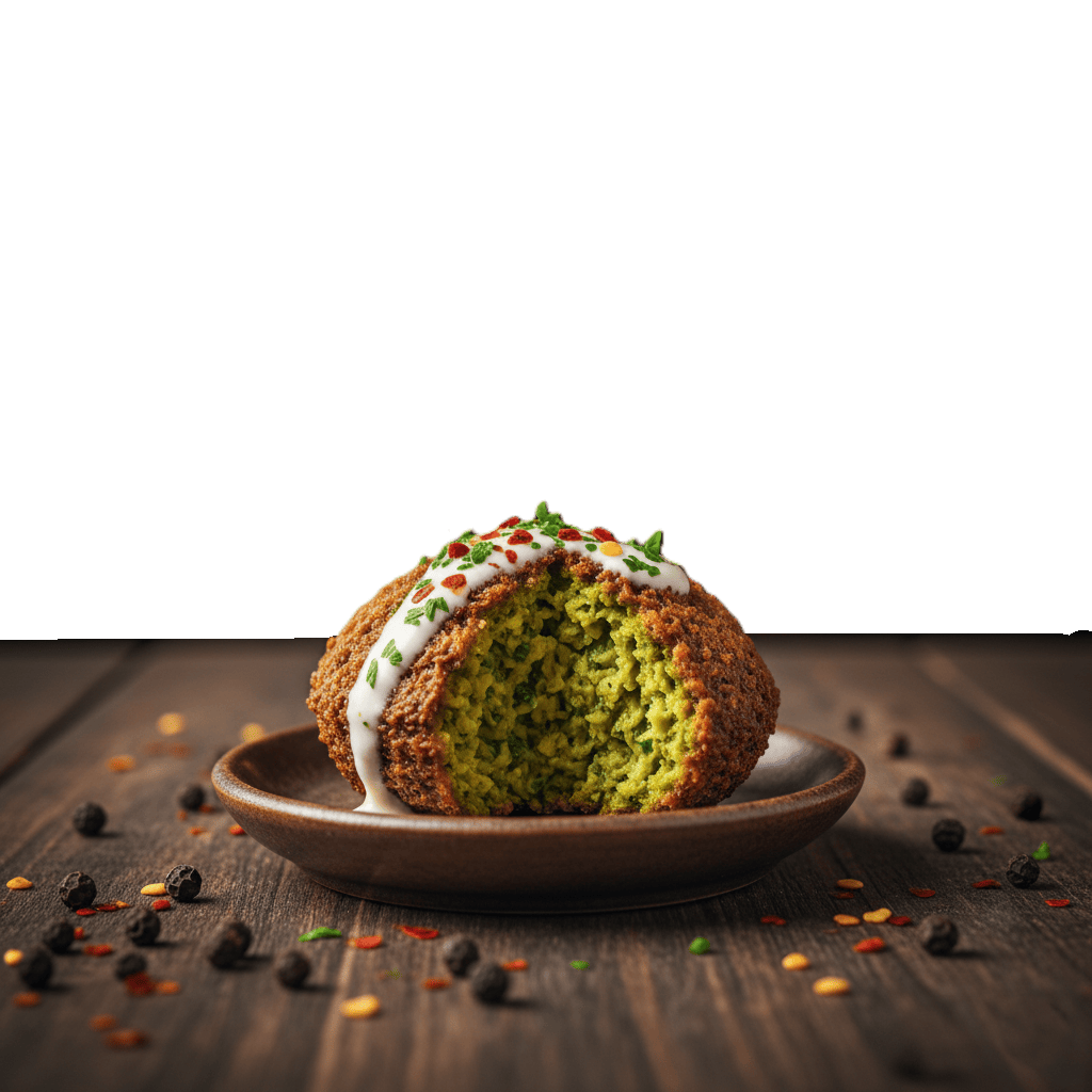 Una unidad extra de falafel.