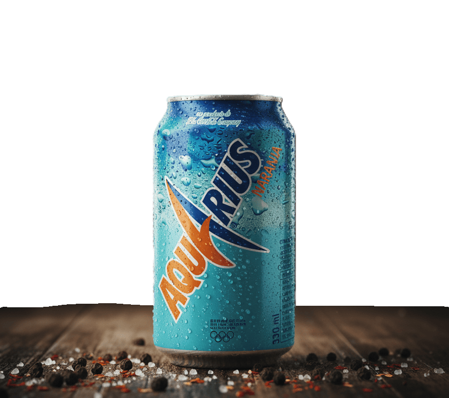 Refresco isotónico de naranja.