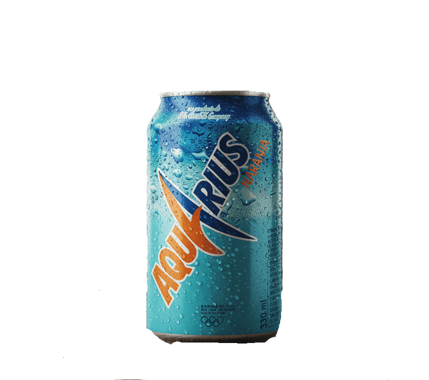 Refresco isotónico de naranja.