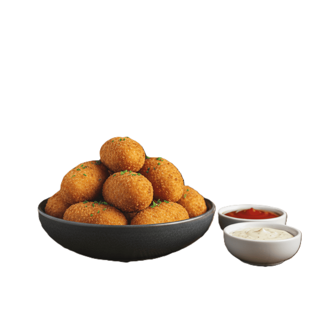 Croquetas cremosas por dentro, crujientes por fuera.