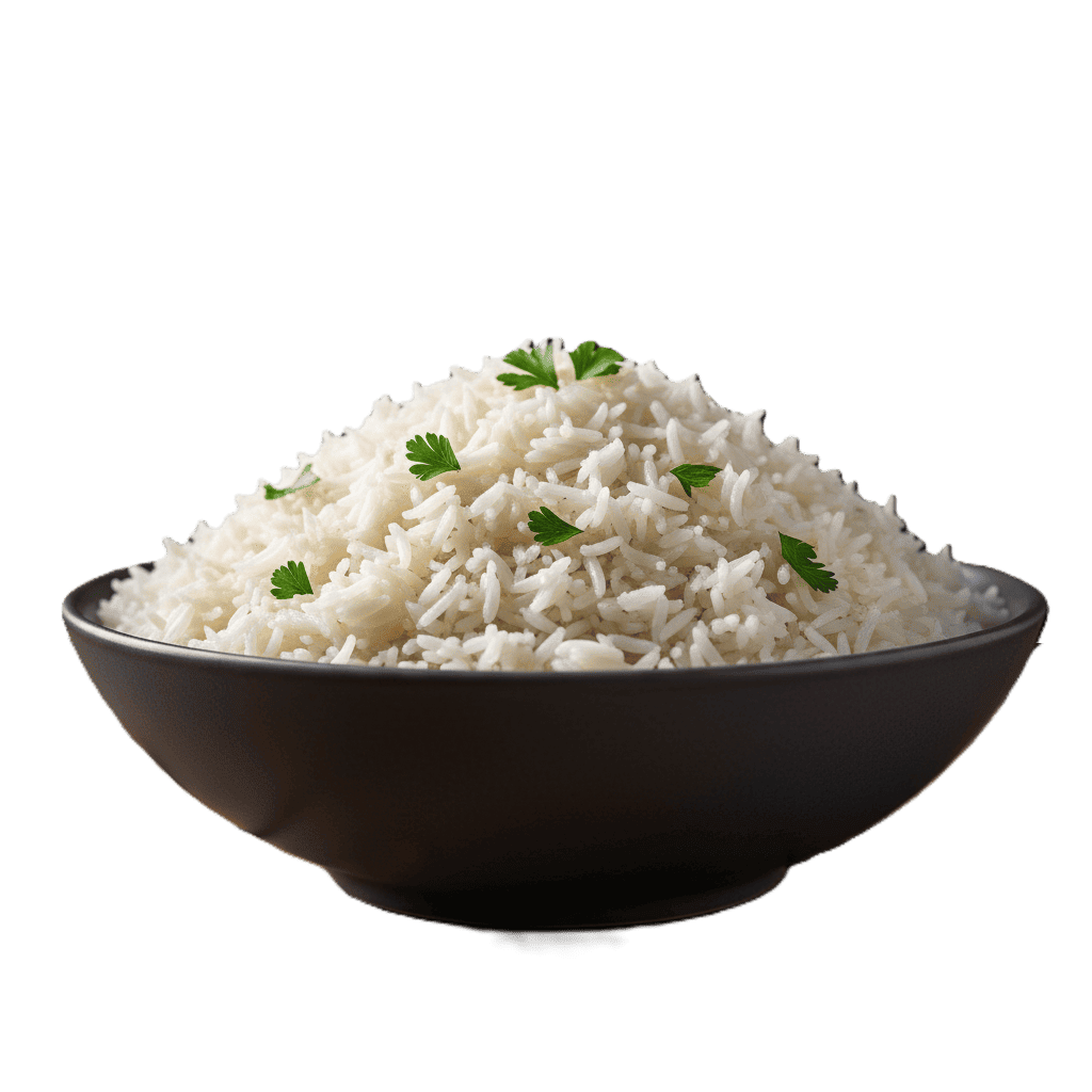 Arroz abundante para compartir.