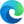 Microsoft Edge browser logo with a gradient blue and green swirl.