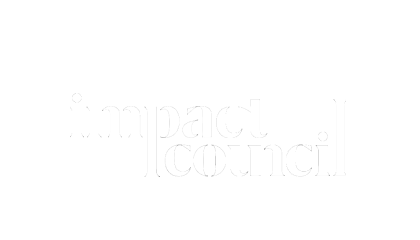 Fast Company Impact Council logo text in white on black background.