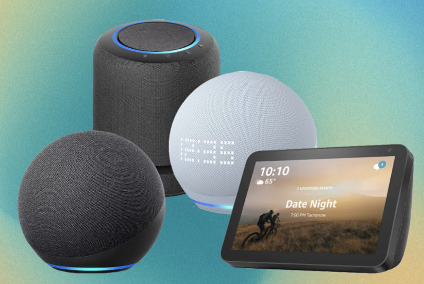 Image of different types of Amazon Alexas