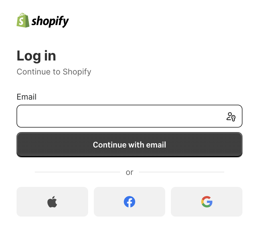 Sh0pify.com platform ogin 